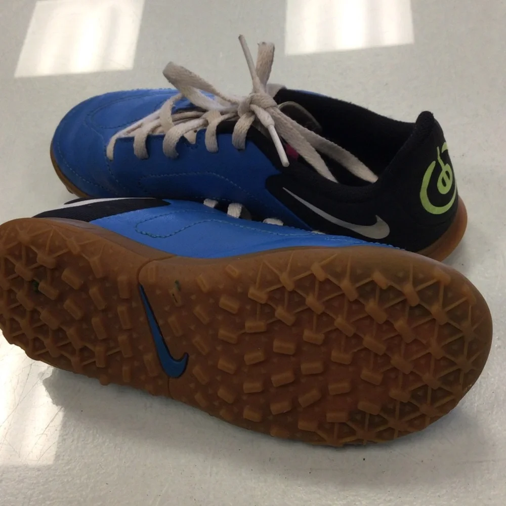 Nike Tiempo Kids Blue Athletic Sneakers unisex 12.5